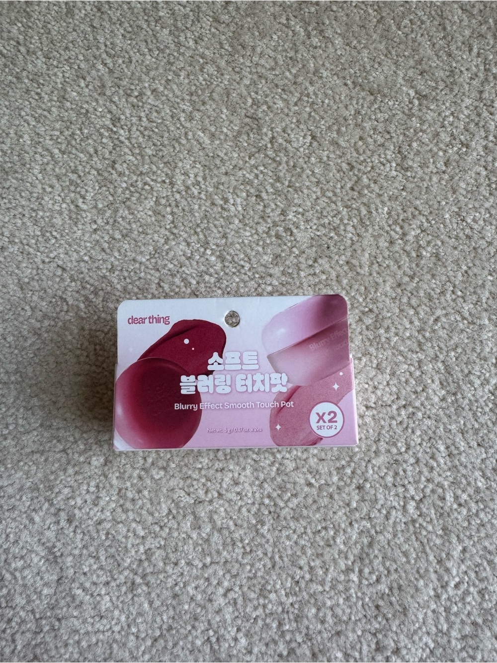 Korean Soft baby and berry crush soft lip and cheek tint pot